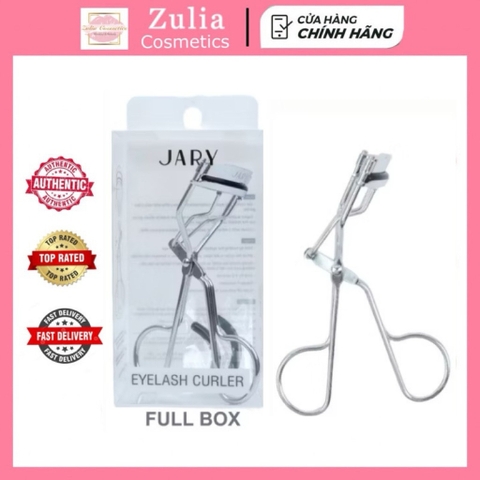 [JARY] Kẹp bấm mi Jary Eyelash Curler Fullbox màu bạc bấm mi lò xo giúp cong mi tự nhiên (