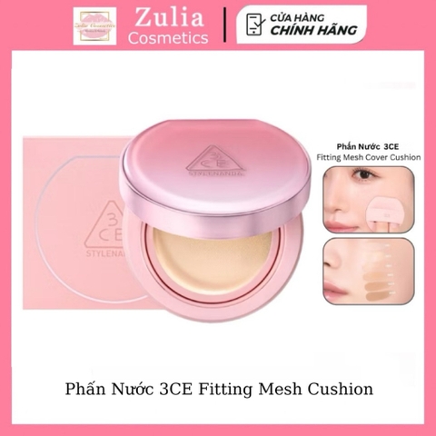 Phấn Nước 3CE Fitting Mesh Cushion Refill Set SPF40 PA+++ 11g