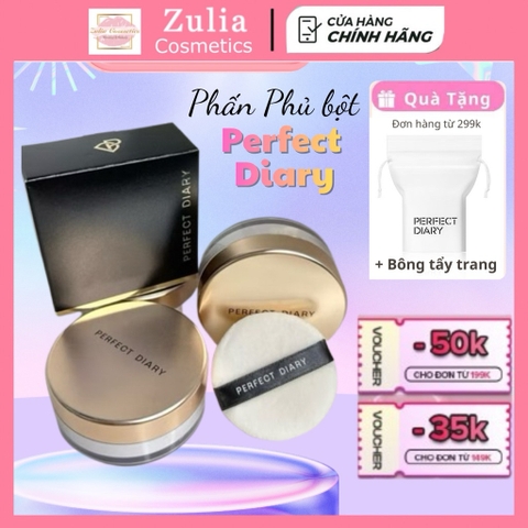 [PERFECT DIARY] Phấn Phủ Kiềm Dầu Perfect Diary Chống Thấm Nước Kiểm Soát Dầu Cả Ngày 12h 7g
