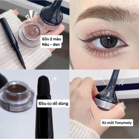 Gel kẻ mắt Tonymoly chống thấm nước lỳ lâu trôi bền màu (Nhập khẩu chính hãng)