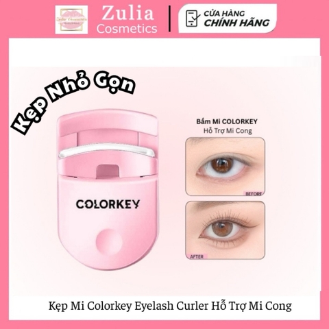 [COLORKEY] Kẹp Mi Colorkey Eyelash Curler Hỗ Trợ Mi Cong Màu Hồng Nhỏ Gọn