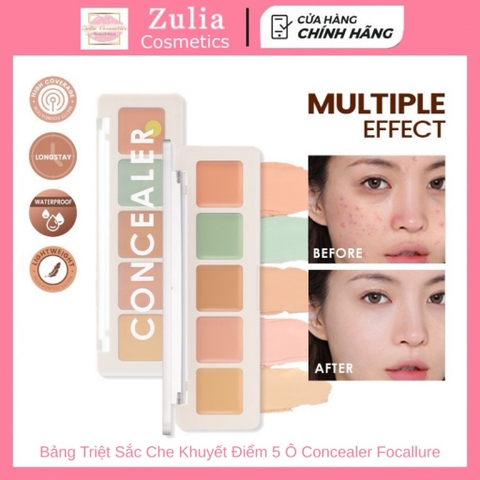 [FOCALLURE] Bảng Triệt Sắc Che Khuyết Điểm Focallure 5 Ô Concealer Đa Năng (FA172)