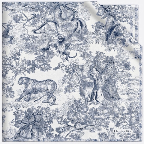 Vải Cotton Họa Tiết Toile de Jouy