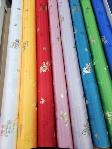 Vải Gấm Hàn Hoa Nhí Kim Tuyến – GH14