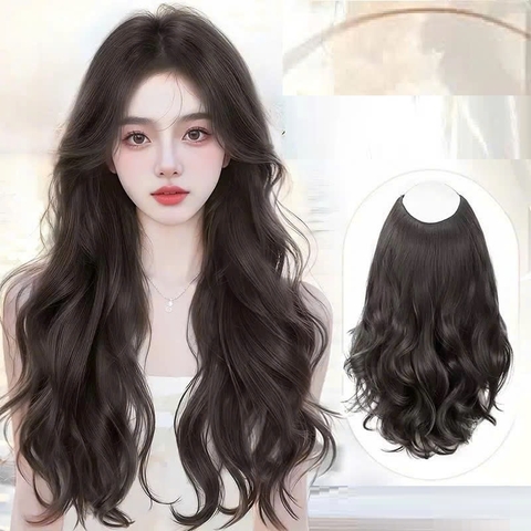 Kẹp U Tóc Giả Cao Cấp Siêu Dày 7 Kẹp – Tơ Mềm Tự Nhiên, Lưới Hoa Co Giãn, Full 6 Màu Hot Trend