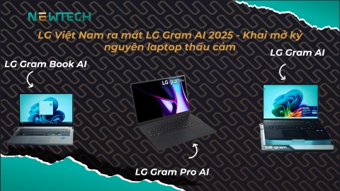 LG ra mắt dòng laptop LG Gram AI 2025 tại Việt Nam