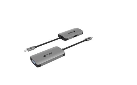 Mazer - Cổng chuyển đổi USB-C to 4K HDMI+VGA Dual Display Adapter