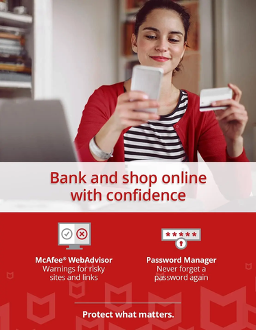 McAfee Total Protection 2024 | 1 Device | 1 Year Subscription