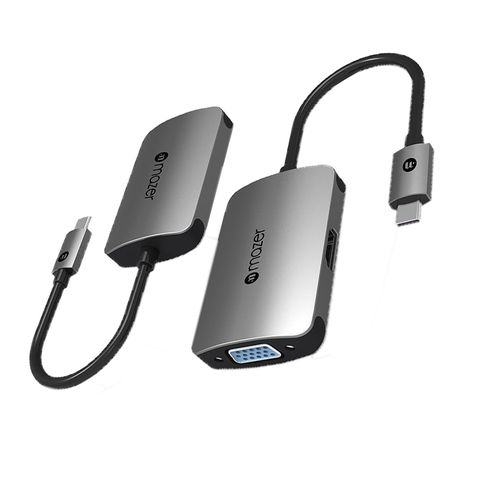 Mazer - Cổng chuyển đổi USB-C to 4K HDMI+VGA Dual Display Adapter