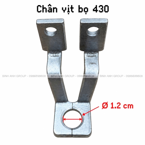 Chân vịt máy bọ 430 lỗ tròn 1.2CM