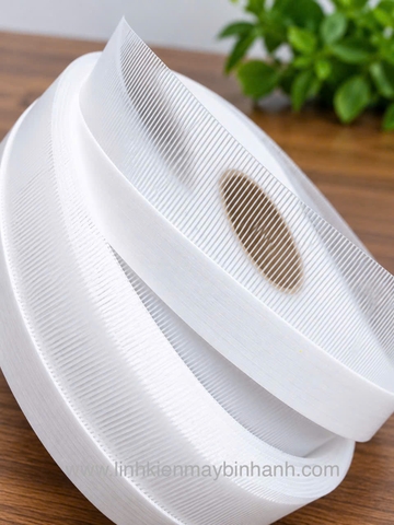 Dây may lai, gấp viền, tấm cạp có tưa bản 3,5cm x 20 m