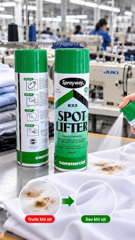 Bình xịt tẩy dầu trên vải Sprayway 833 (Không Clo)