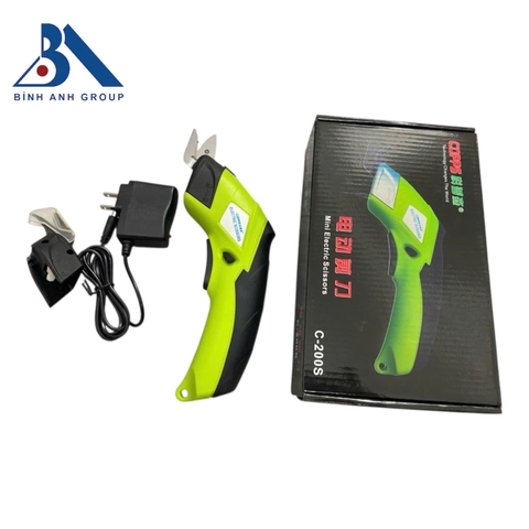 Kéo điện mini cầm tay , Kéo cắt vải dùng Pin sạc Corps - 2