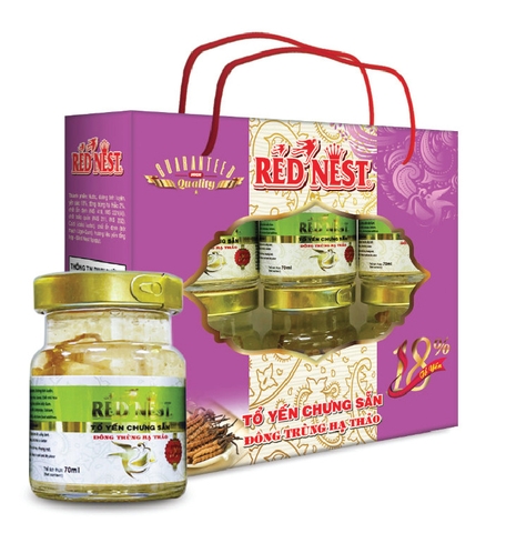 Nước Yến Sào Premium Đông Trùng Hạ Thảo - Xách 6