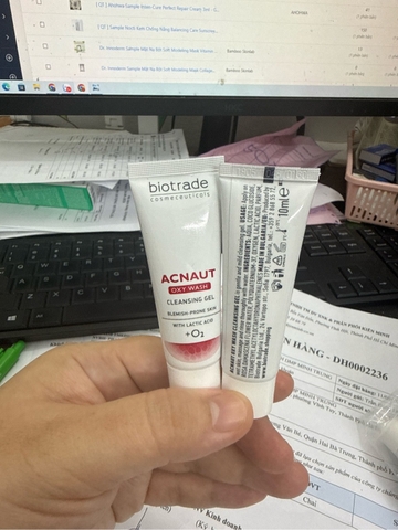 [ QT ] Biotrade Gel Rửa Mặt Acnaut Oxy Wash Cleansing 10ml