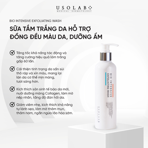 Usolab Bio Intensive Exfoliating Wash Sữa Tắm Tẩy Da Chết