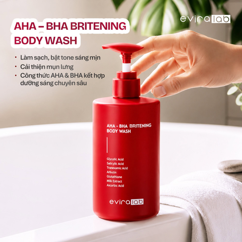 Eviralab Sữa Tắm AHA-BHA Britening Body Wash 300ML (CTY)