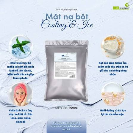 Dr. Innoderm Mặt Nạ Làm Mát Soft Modeling Mask Cooling & Ice 1kg (CTY)