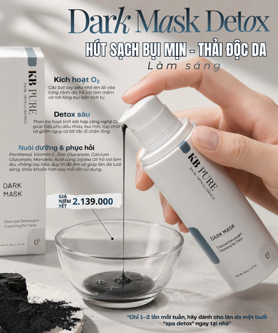Kb Pure Dark Mask Thải Độc Detox Than Tre 90g Xanh Dương (CTY) - Mẫu Mới