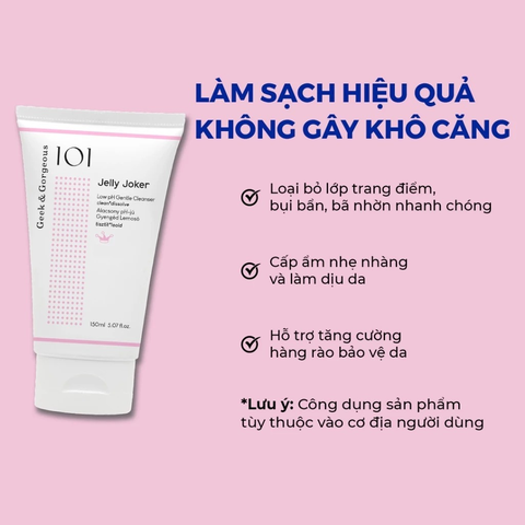 Geek & Gorgeous Sữa Rửa Mặt Dạng Thạch Nhẹ Dịu Jelly Joker 150ml (CTY)