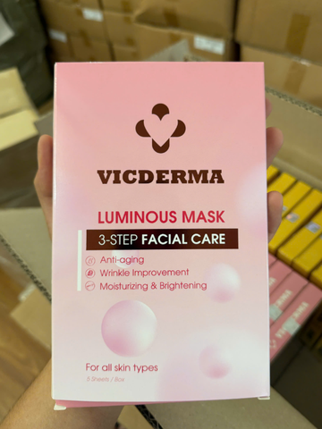 Vicderma Luminous Mask 3-Step Facial Care (CTY) - Hộp