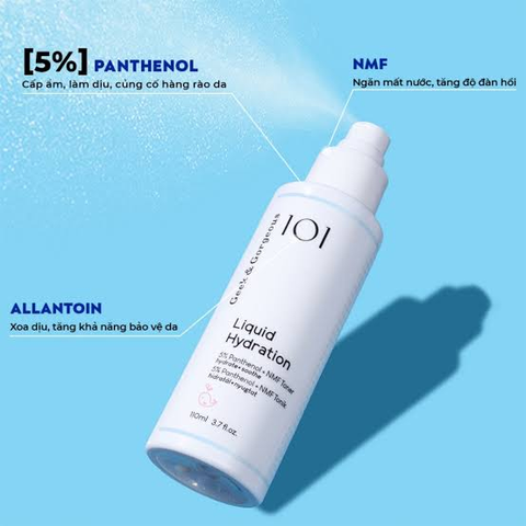 Geek & Gorgeous Toner Cấp Ẩm Làm Dịu Liquid Hydration 110ml (CTY)