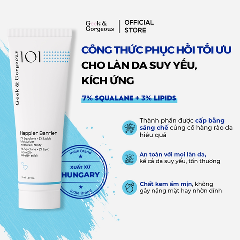 Geek & Gorgeous Kem Dưỡng Phục Hồi Happier Barrier 50ml (CTY)