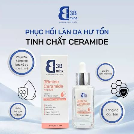 3Bmine (3B05) Tinh Chất Dưỡng Da Ceramide Ampoule 30ml (CTY)