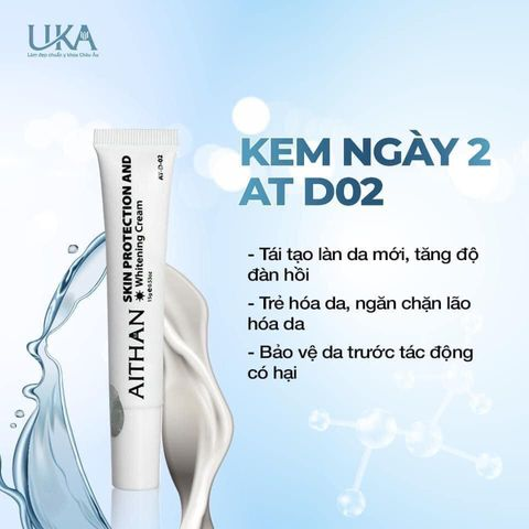 Aithan - Kem Ngày D02 Skin Protection And Whitening Cream 15G (Cty)