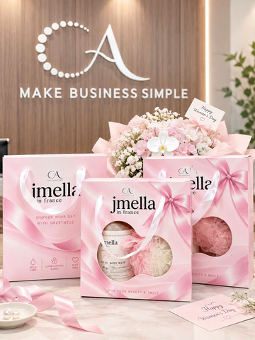 Set Sữa Tắm JMELLA 500ml Tặng Bông + Túi Giấy (CTY)