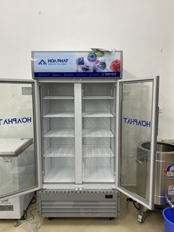 Tủ mát trưng bày Hòa Phát HSR D6526 526 lít DÀN ĐỒNG