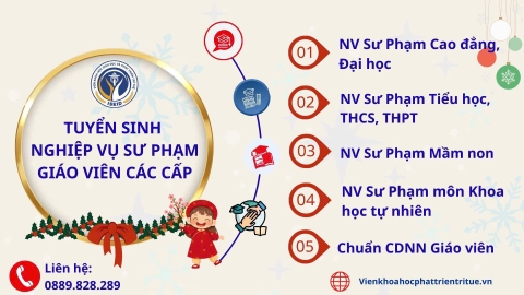 BẠN ĐANG CẦN BỔ SUNG CHỨNG CHỈ NVSP ĐỂ GIẢNG DẠY HỢP PHÁP