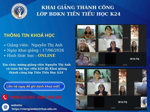 𝐊𝐇𝐀𝐈 𝐆𝐈Ả𝐍𝐆 𝐓𝐇À𝐍𝐇 𝐂Ô𝐍𝐆 – 𝐋Ớ𝐏 𝐁Ồ𝐈 𝐃ƯỠ𝐍𝐆 𝐊Ỹ 𝐍Ă𝐍𝐆 𝐓𝐈Ề𝐍 𝐓𝐈Ể𝐔 𝐇Ọ𝐂 𝐊𝟐𝟒