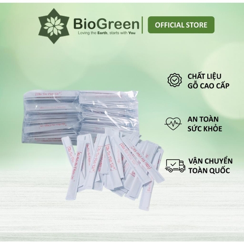 270 tăm tre bọc màng cao cấp dùng một lần, tăm tre bọc giấy tiệt trùng