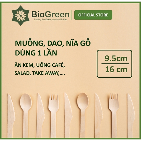 100 muỗng nĩa dao gỗ xuất khẩu Nhật take away dùng 1 Lần