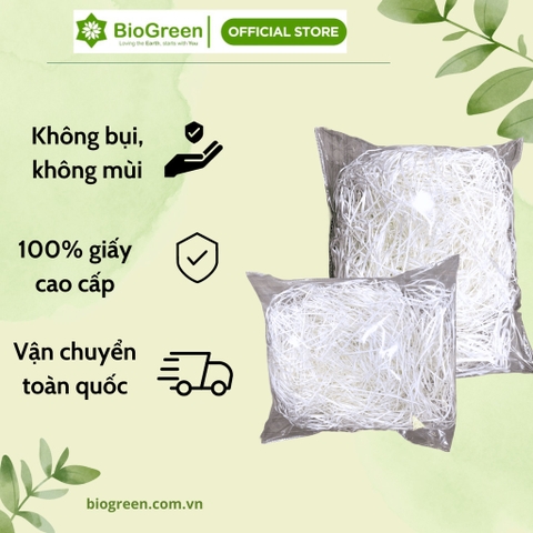 50g Giấy Vụn Lót Quà Màu Trắng | Tiện Lợi Cho Việc Đóng Gói Quà