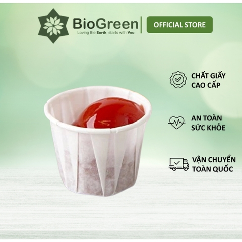 Ly giấy, chén đựng sốt (sauce) 1oz - 30ml, 2oz - 60ml, giấy cao cấp 70gsm (10-50 cái)