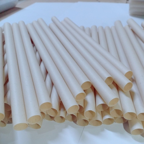 50 ỐNG HÚT BÃ MÍA/ VỎ TRẤU PHI 12 KHÔNG PE size trà sữa-không tan trong nước thân thiện môi trường.