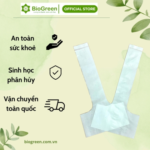 1kg túi chữ T sinh học Biogreen bảo vệ môi trường giành cho cà phê mang đi.