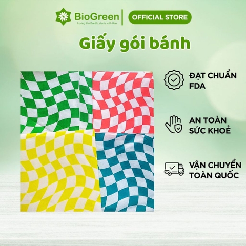 SET 100 tờ giấy gói bánh mỳ, hamburger, lót bánh size 30x30cm hàng cao cấp - nhiều mẫu