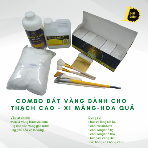 Combo 2500 lá BGH +1kg keo +1kg phủ bảo vệ +100g bông + thỏ S7,10+ cán vàng S12+ nhọn S12+cước S7