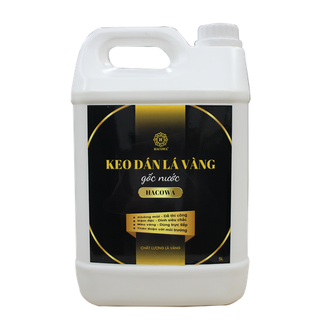 5 lít keo dát vàng Hacowa ( màu vàng)