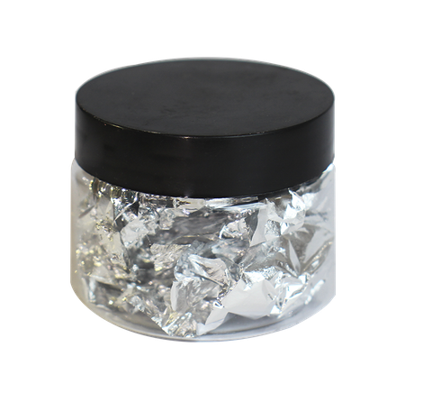 2g lá BẠC dát móng tay, slame, trang trí quà tặng, giáng sinh