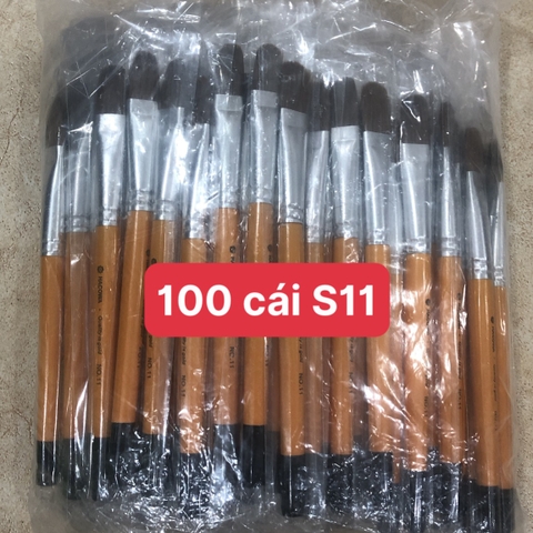 100 cái bút cán vàng đầu bằng S11