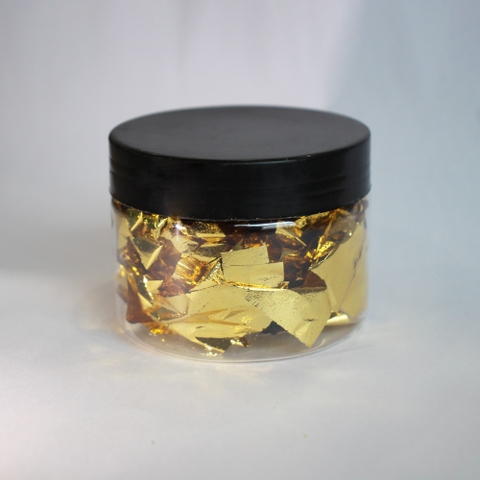 2g lá VÀNG 24K dát móng tay, slame, trang trí quà tặng, giáng sinh