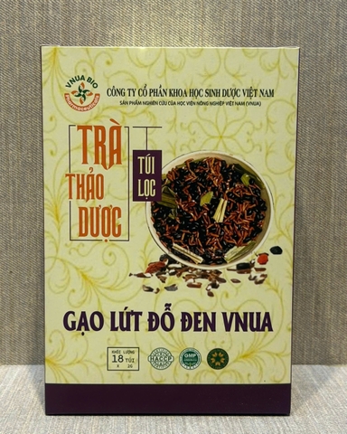 Trà thảo dược Gạo lứt đỗ đen VNUA (18 gói)
