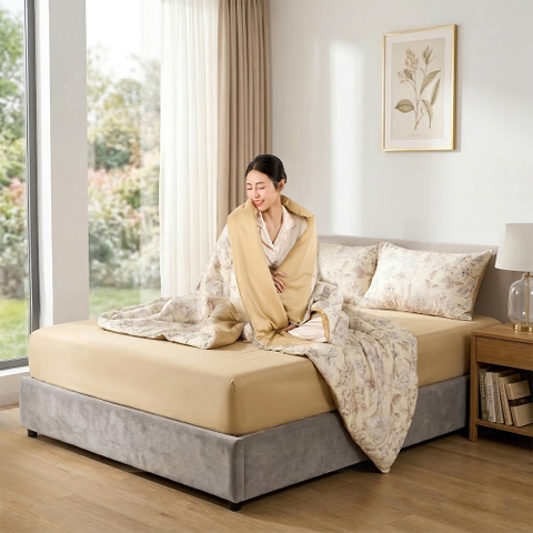 Bộ Chăn Ga Gối 100% Tencel 300T ETP08