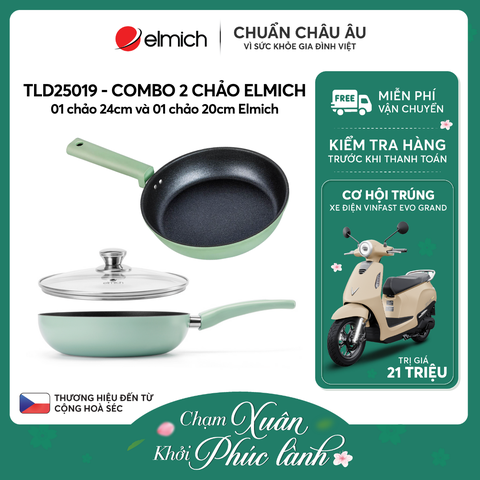 Combo 02 chảo size 20cm, 24cm Elmich - TLD25019