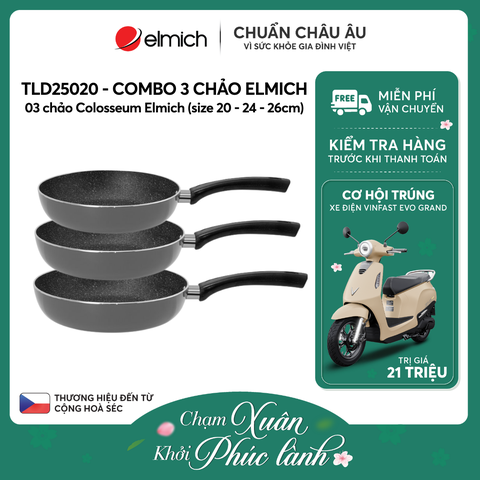 Combo 03 chảo Colosseum Elmich