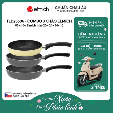 Combo 03 chảo Elmich - TLD25606